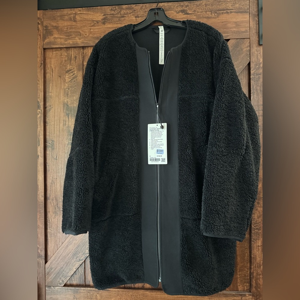Lululemon Collarless Textured Fleece Full Zip